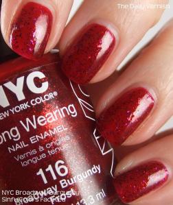 NYC Broadway Burgundy SinfulColors Faceted